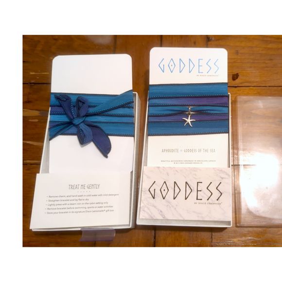 DISCO LEMONADE Aphrodite Goddess of the Sea, Wrap Bracelet, Starfish, Choker, - Picture 3 of 5